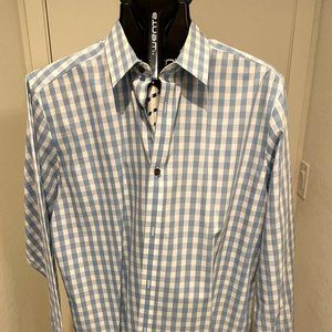 Non-Iron Gap Blue Checkered Long Sleeve